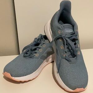 Adidas Blue and Pink Athletic Shoes with Breathable Mesh